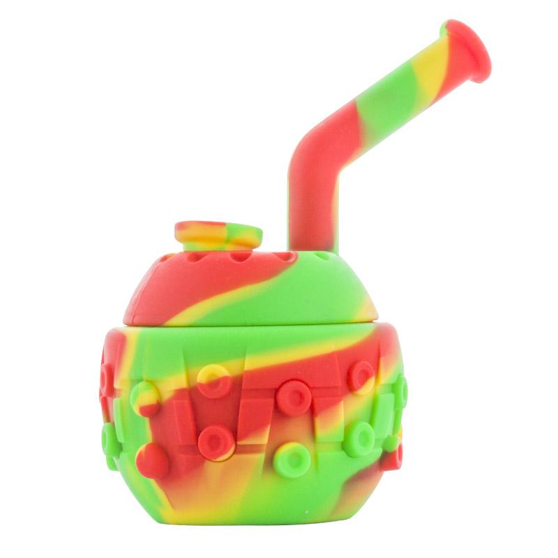 6 Silicone Mechanical Ball Dab Rig (Random Color)