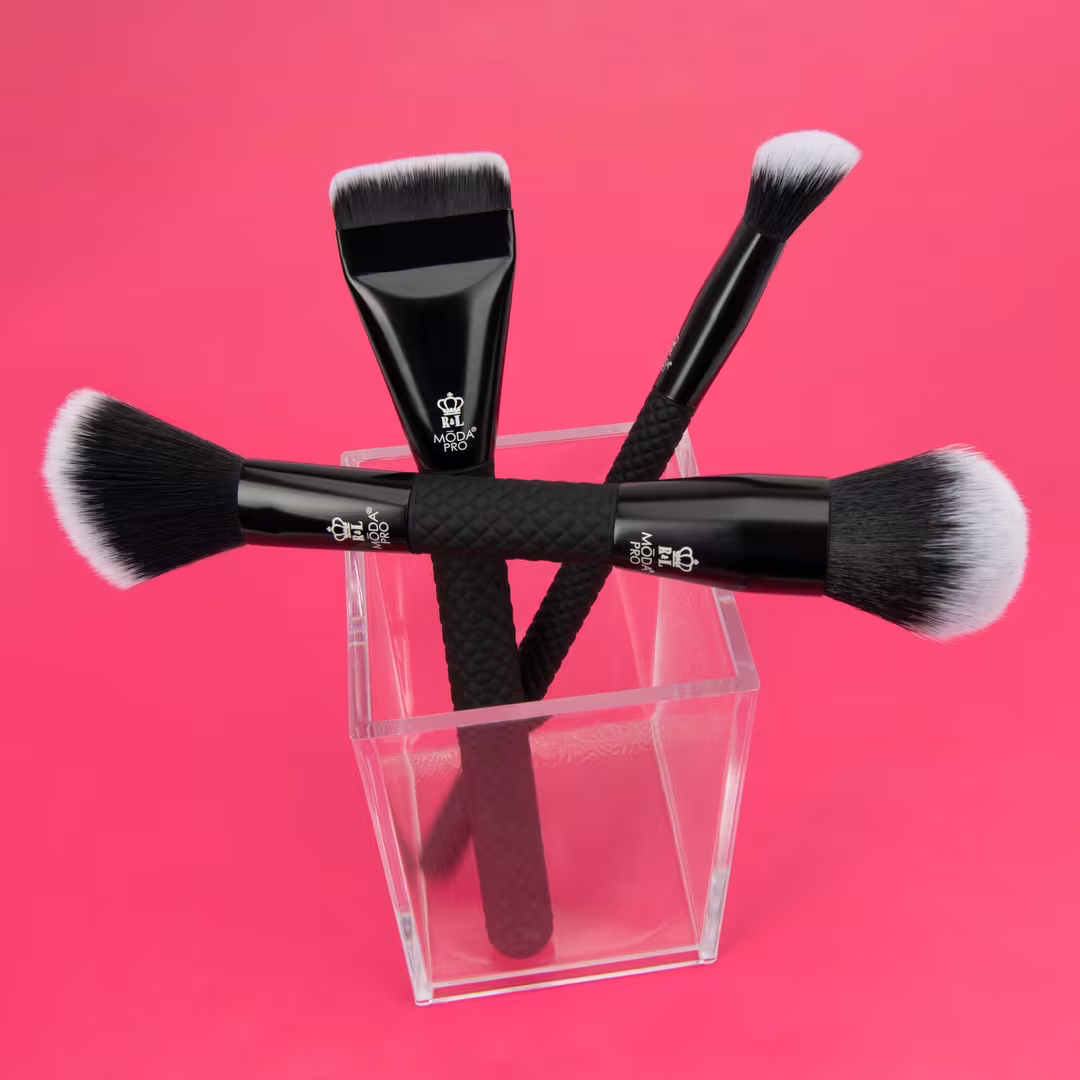MŌDA  Pro Base and Blush Makeup Brush Bundle