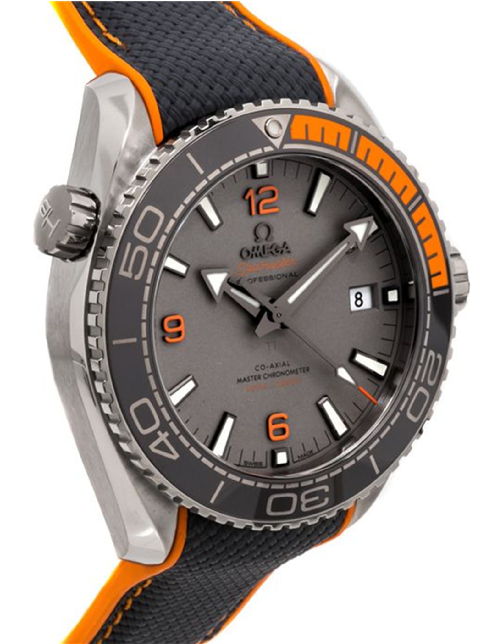 Replica Omega Planet Ocean Grey Dial with Orange Accents 215.92.44.21.99.001 43.5MM