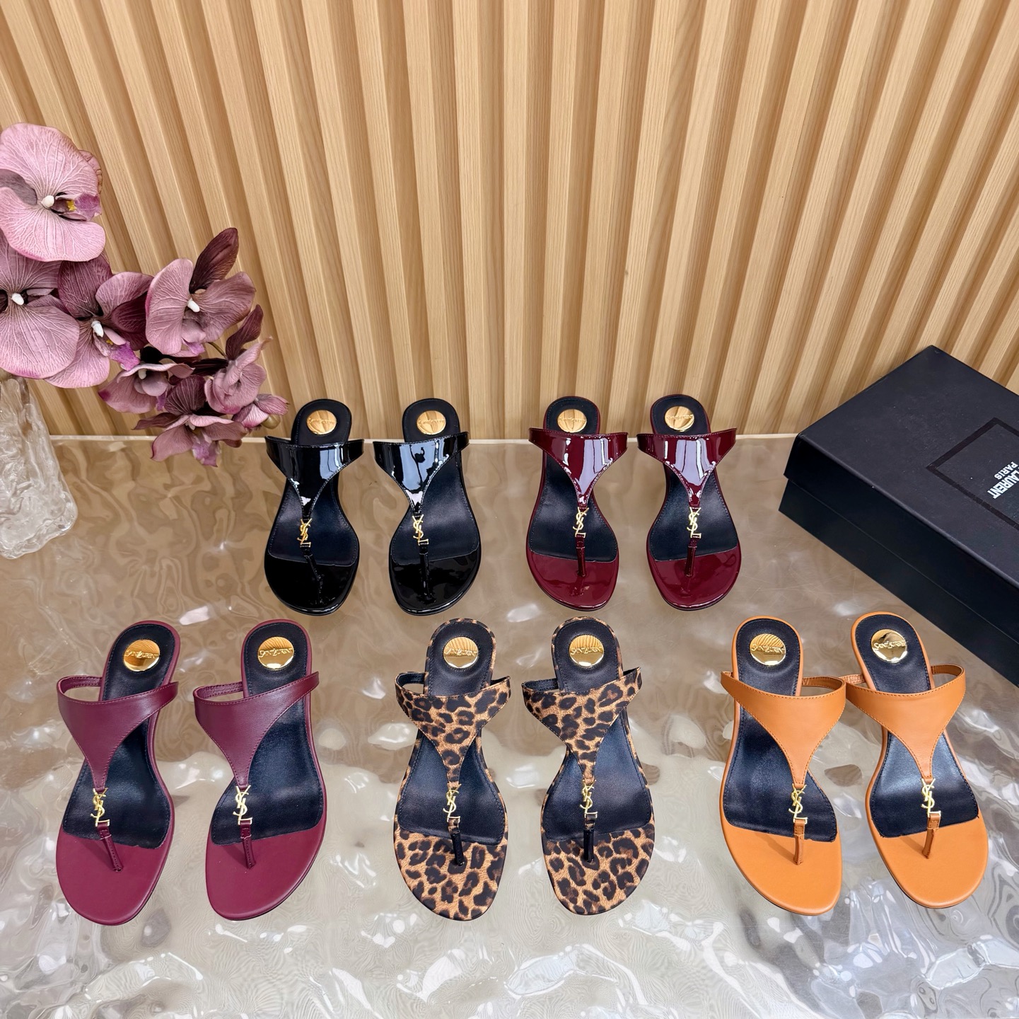 YSL Soft Thong Sandals