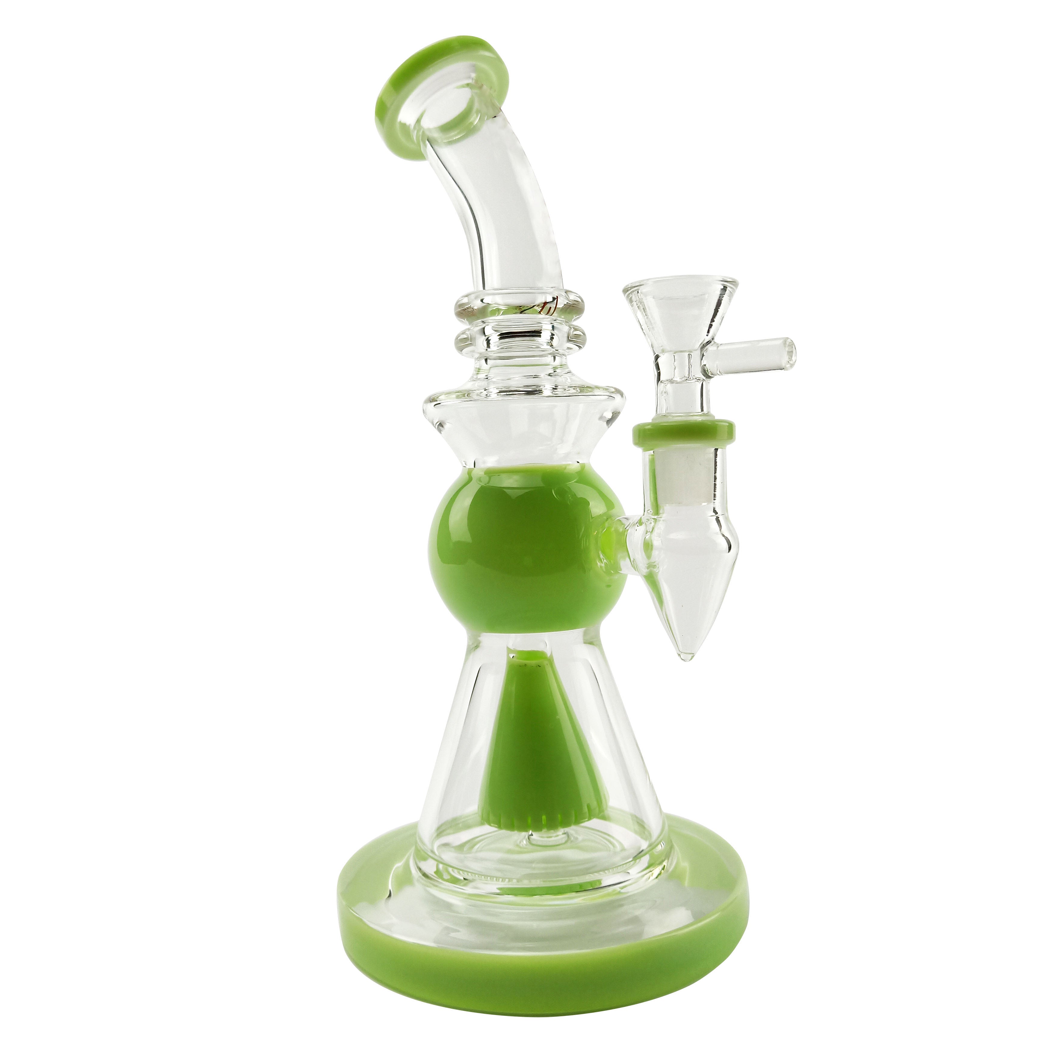 9 Clear Glass Water Dab Rig