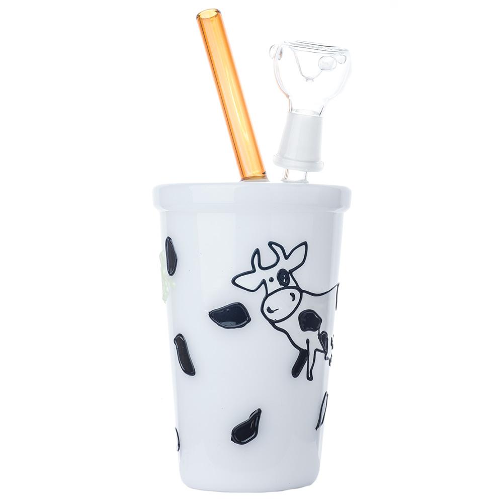 Milk Cup Theme Glass Bong