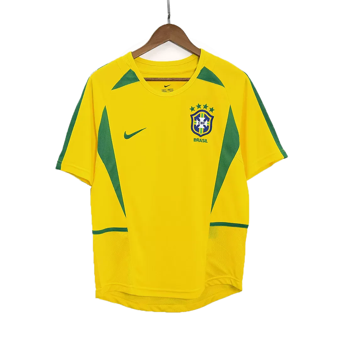 Retro 2002/03 Brazil Home Soccer Jersey