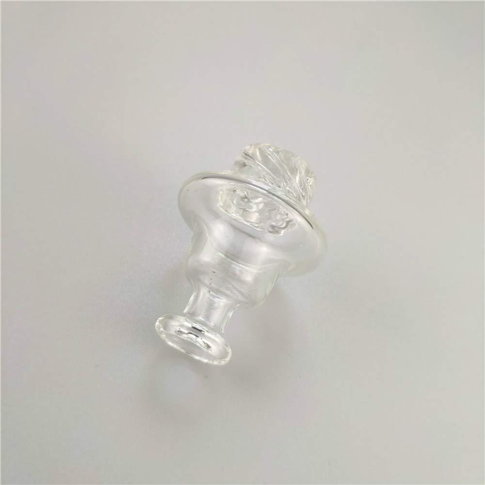 Clear Spiral Glass Carb Cap