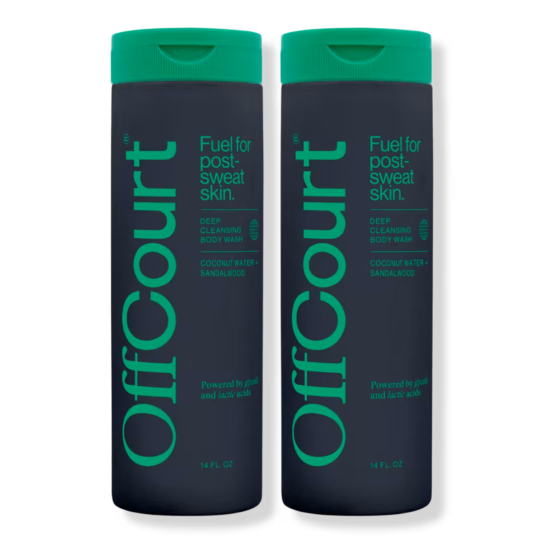 OffCourt  Coconut Water + Sandalwood Body Wash Duo Pack