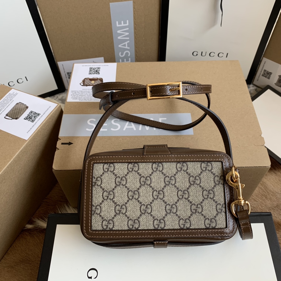 Gucci GG mini bag with clasp closure 614368