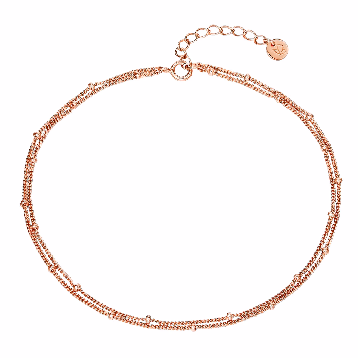 Fußkette aus Sterling Silber in silber
