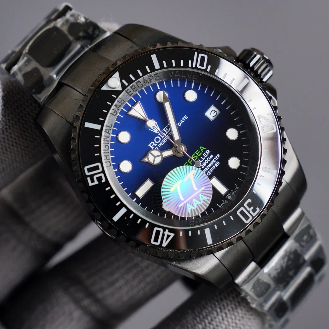 Rolex Watch SEA-DWELLER DEEPSEA 44MM CUSTOM ALL BLACK DEEP BLUE DIAL