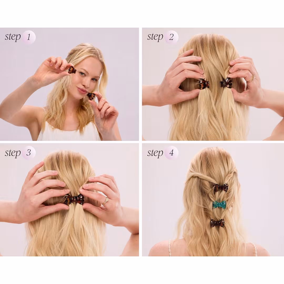 DAFNI KLIX  Iconic Edit Magnetic Claw Clips The Minimalist 3 Pack