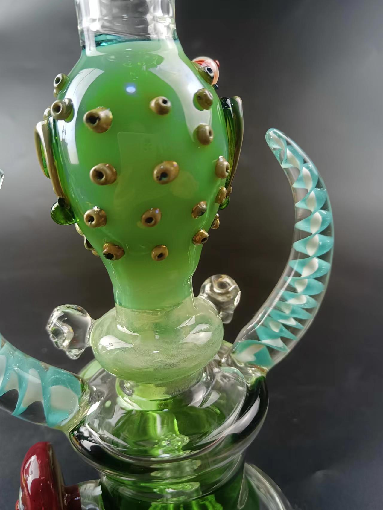 11 Monster Showerhead Perc Glass Bong