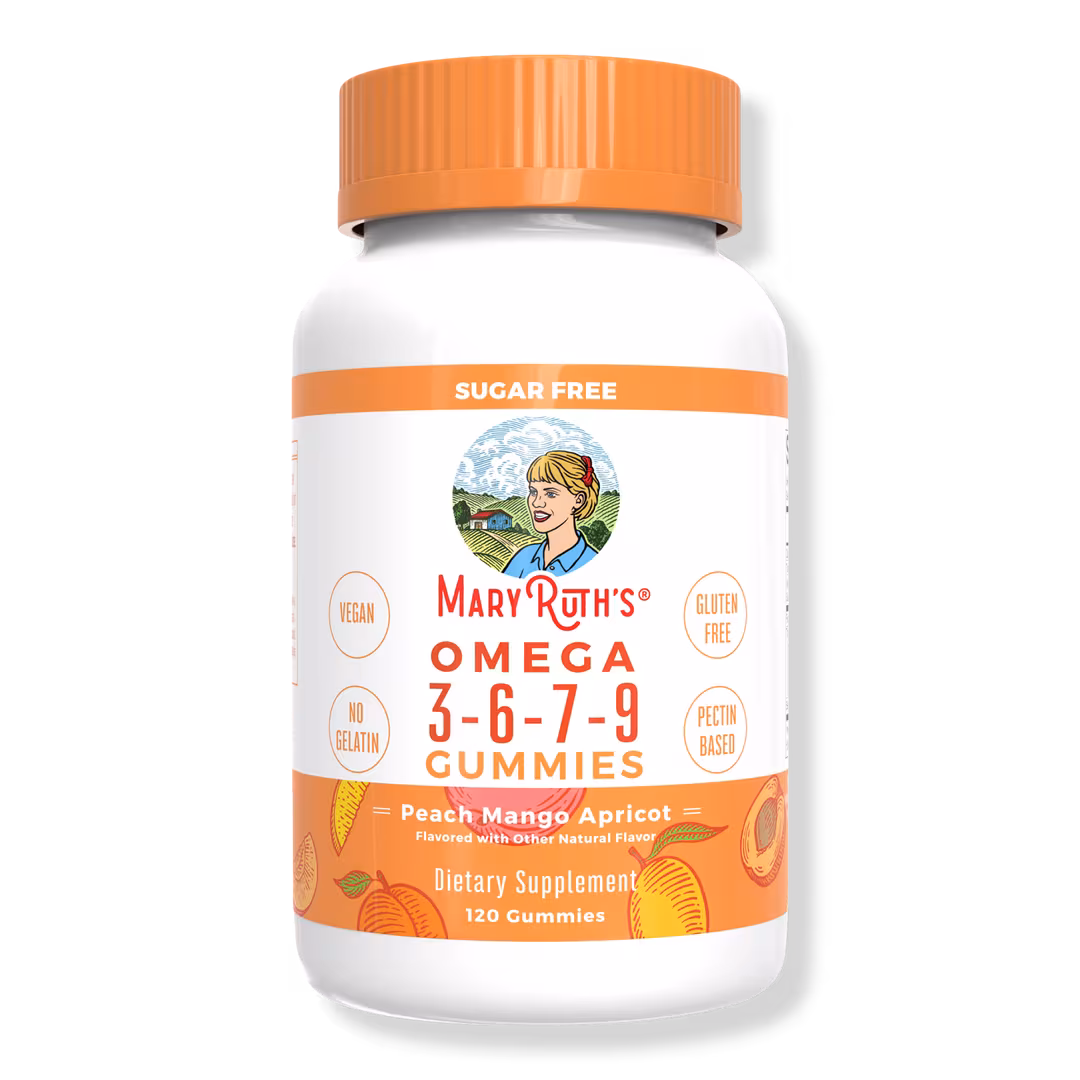 MaryRuth's  Omega 3-6-7-9 Gummies Peach Mango Apricot