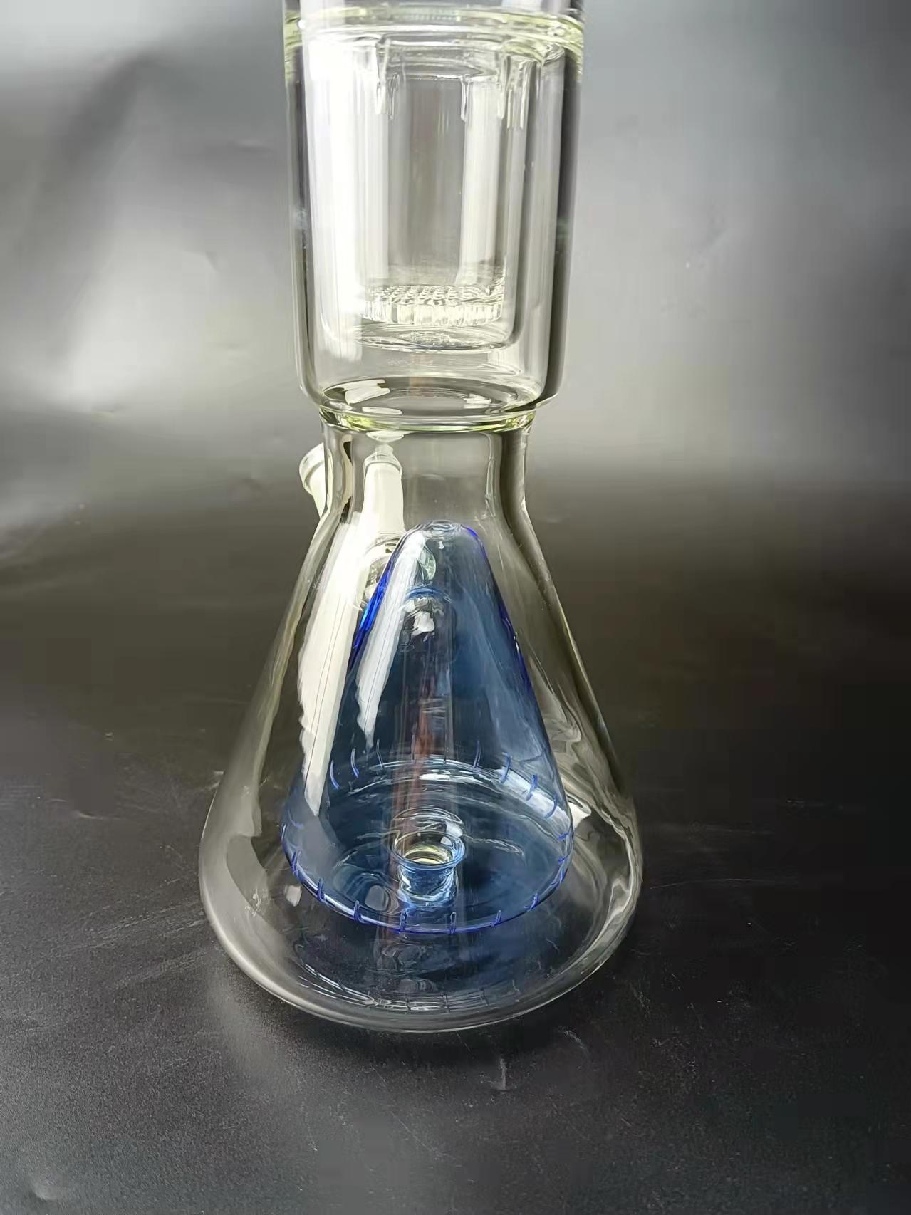 21 Quad Perc Glass Beaker Bong