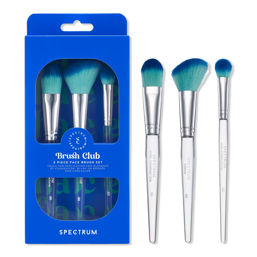 Spectrum  Brush Club 3-Piece Face Brush Set