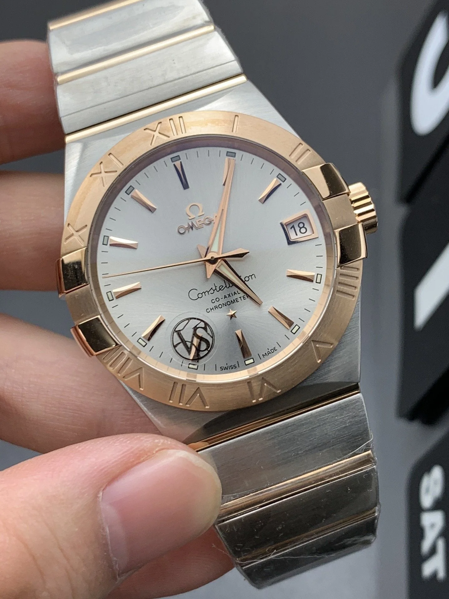 Omega Watch CONSTELLATION 41MM TWO-TONE GOLD STEEL GREY DIAL