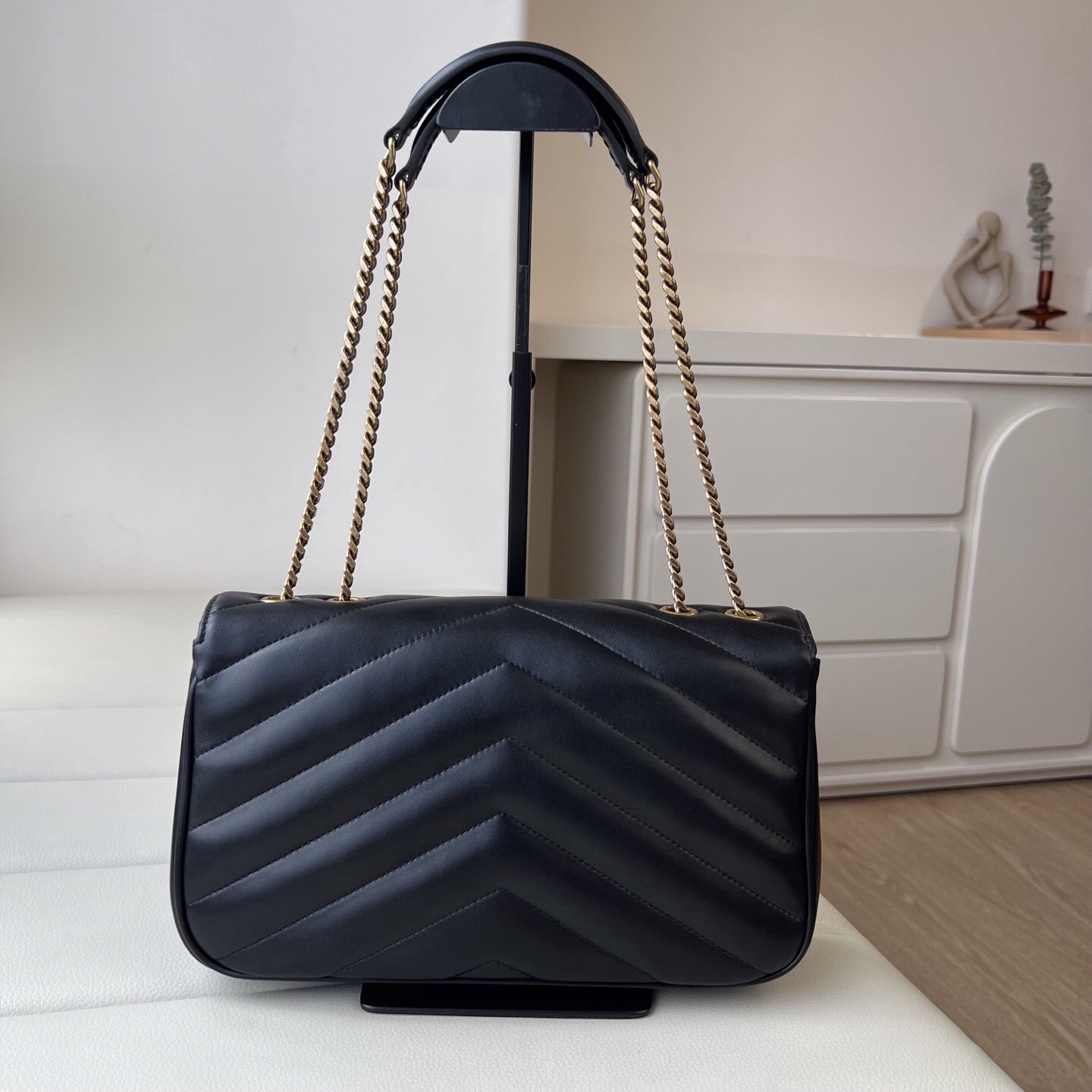 YSL LouLou Medium in Matelassé Lambskin