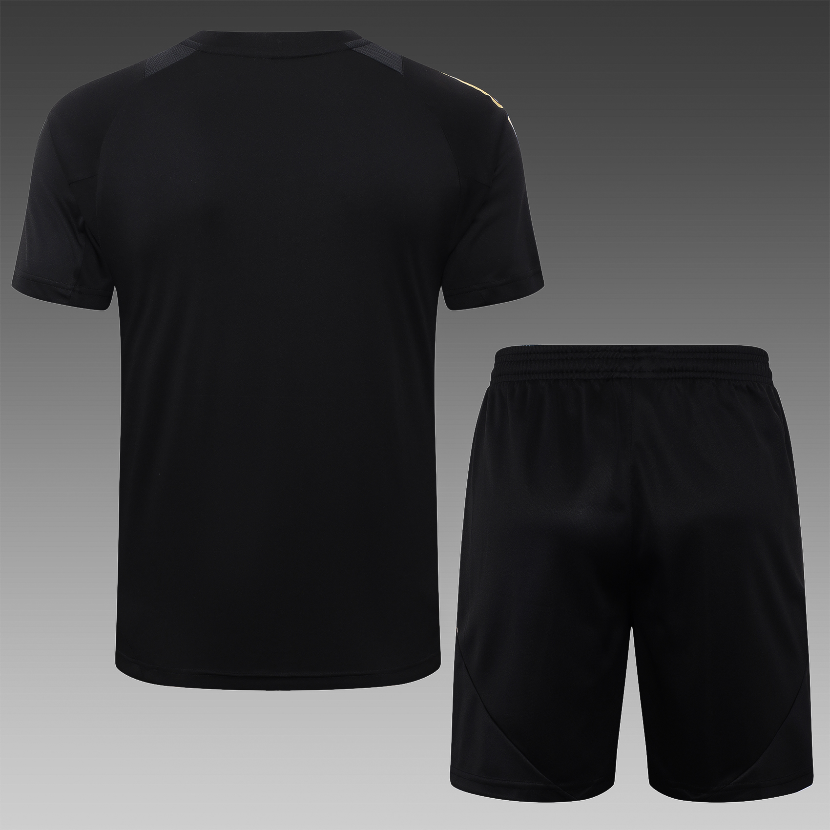 2024/2025 Real Madrid Black Adult Short Sleeve Training Suit (Adult Kit)