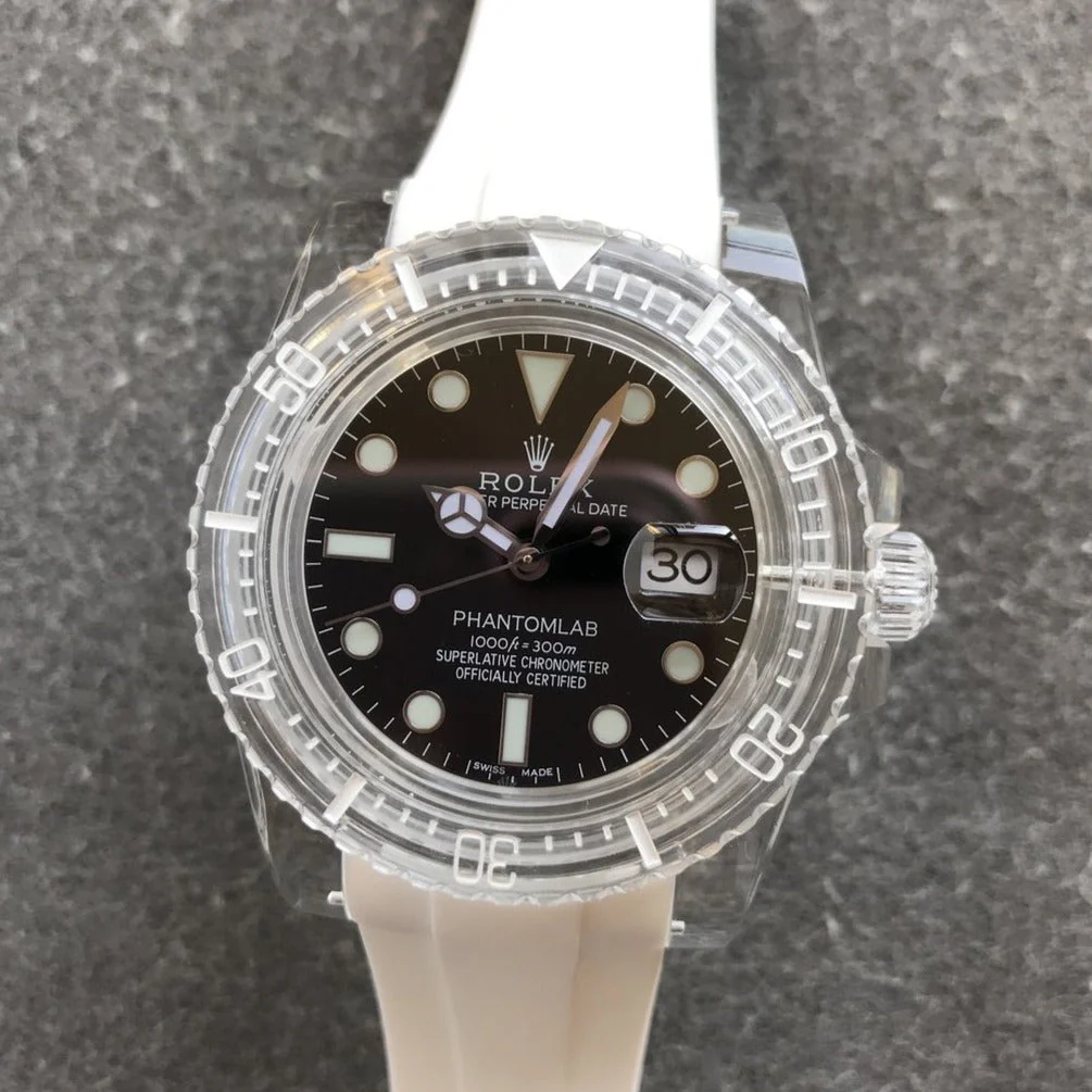 Rolex Watch SUBMARINER DATE 40 CUSTOM SAPPHIRE BLACK DIAL Watch