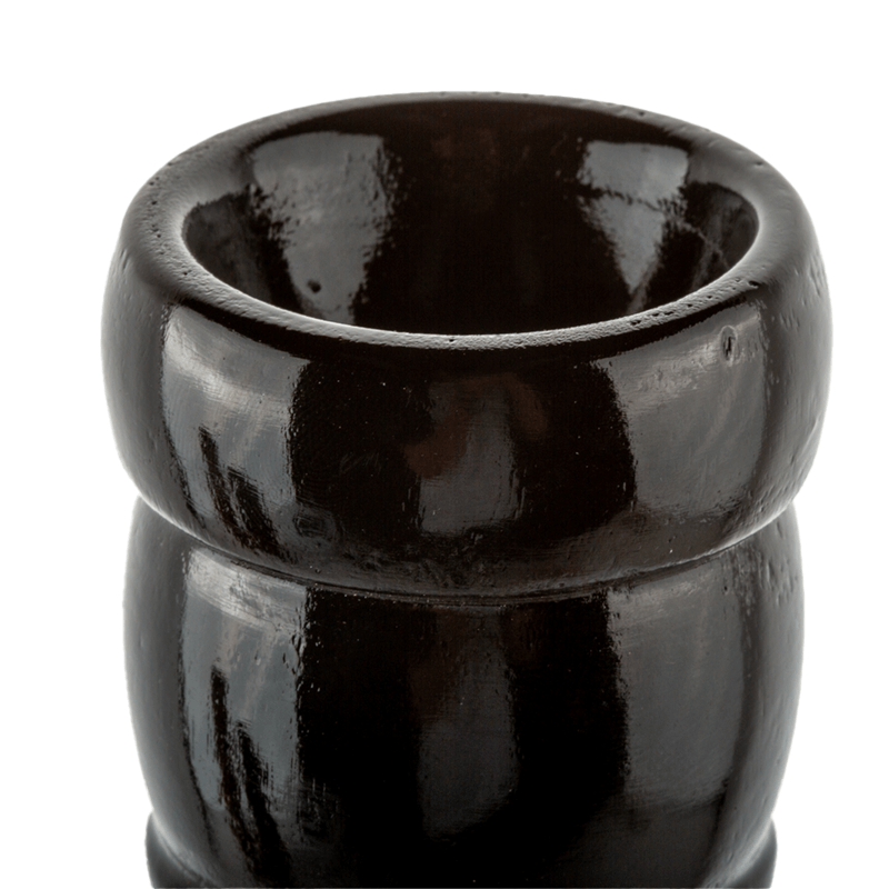 11 Black Curved Wooden Bong
