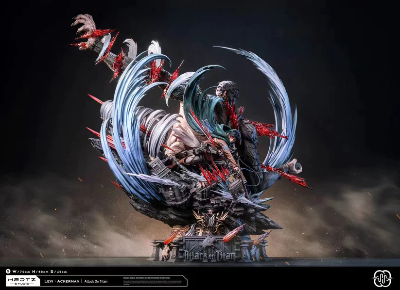 ATTACK ON TITAN - Hertz Studio Levi VS Beast Titan