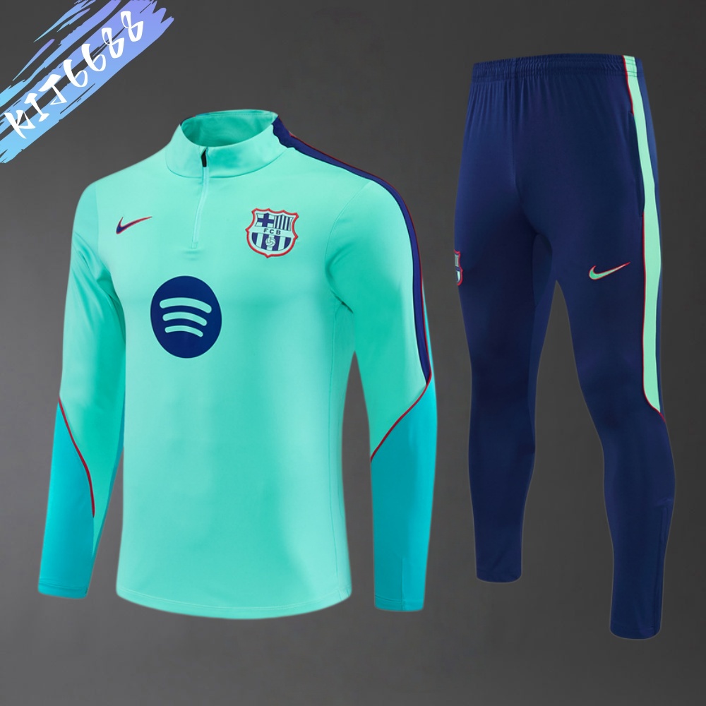 2026/2027 Barcelona  Half Zip Training Suit (Adult and Children's Set)