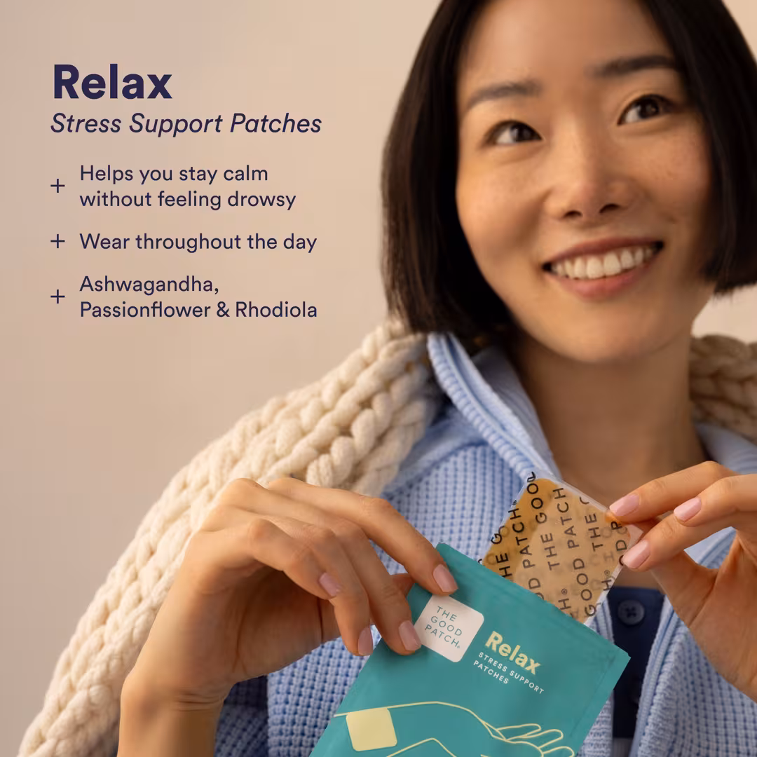 The Good Patch  Relax Stress Support Patches with Ashwagandha & Passionflower Extract