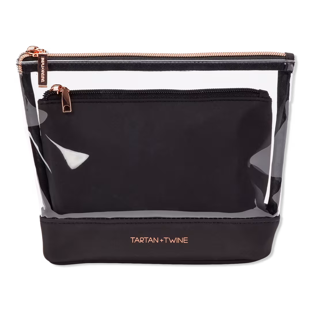 Tartan + Twine  Basics 2 Piece Clear Clutch Set