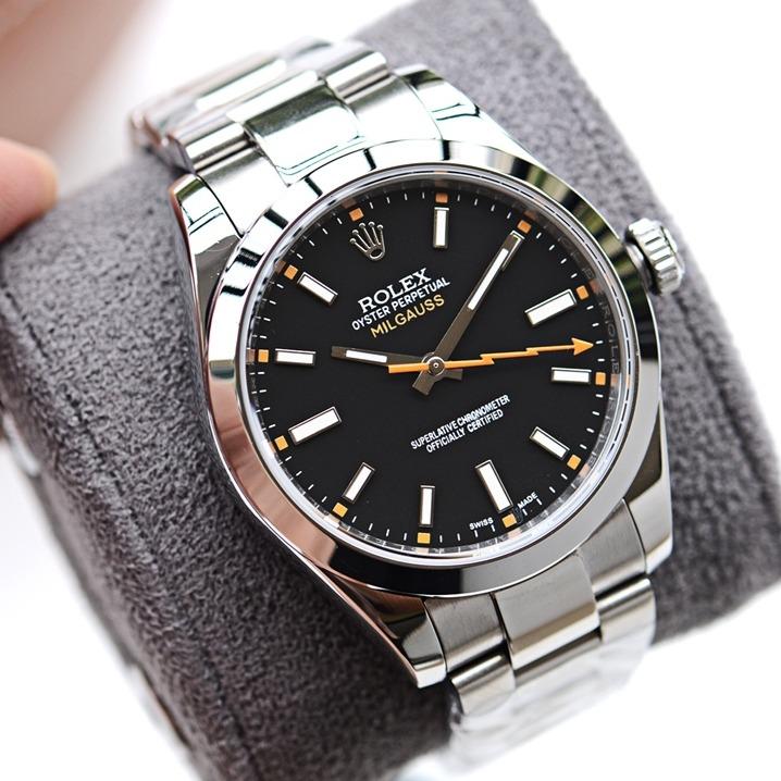 Rolex Watch MILGAUSS STAINLESS STEEL BLACK DIAL ORANGE