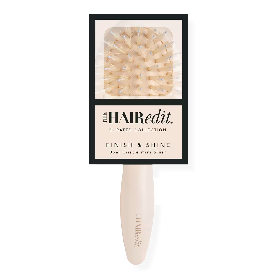 The Hair Edit  Mini Finish & Shine Boar Bristle Brush
