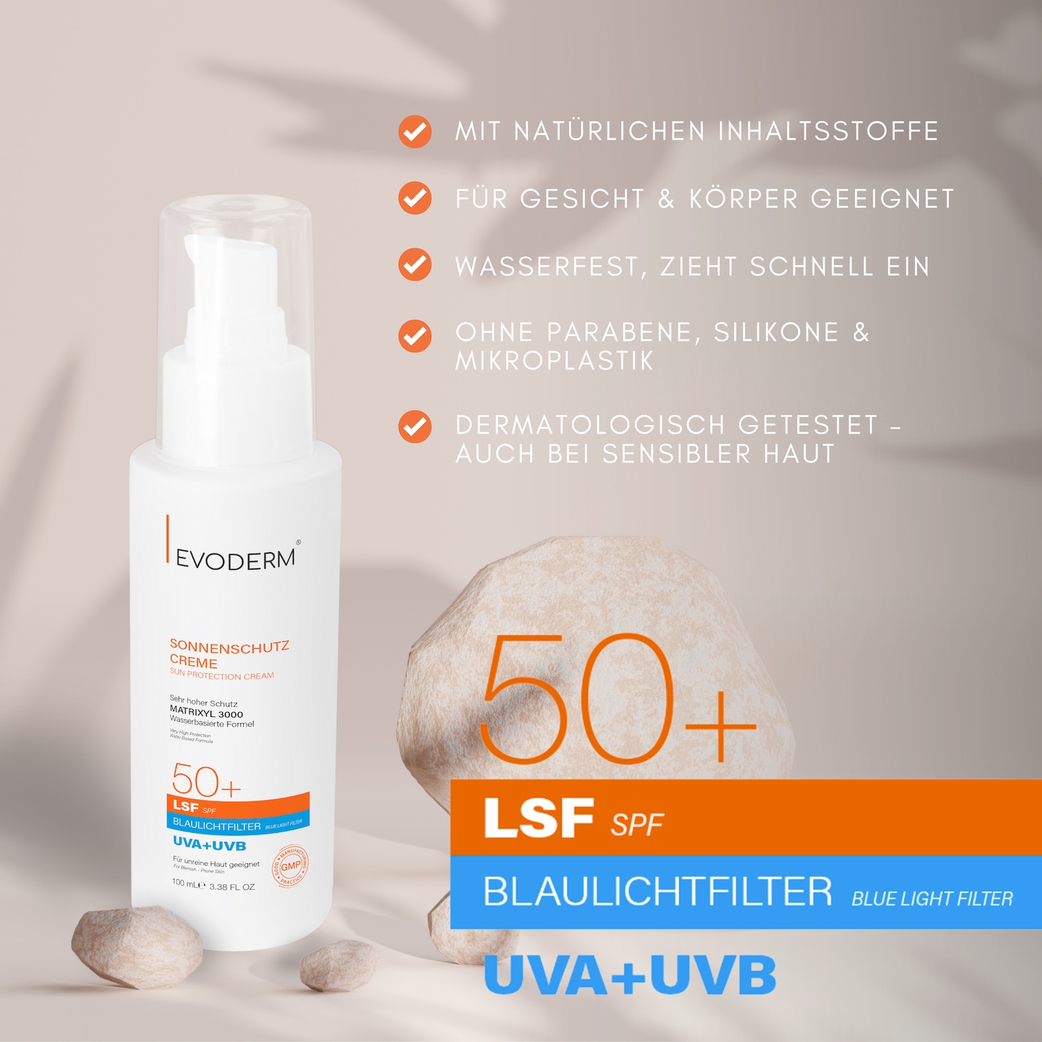 Sonnenschutzcreme LSF 50+