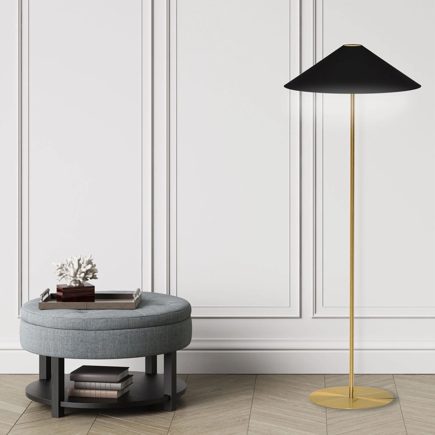 MM241F-AGB-698-Dainolite-28 Inch 1 Light Floor Lamp