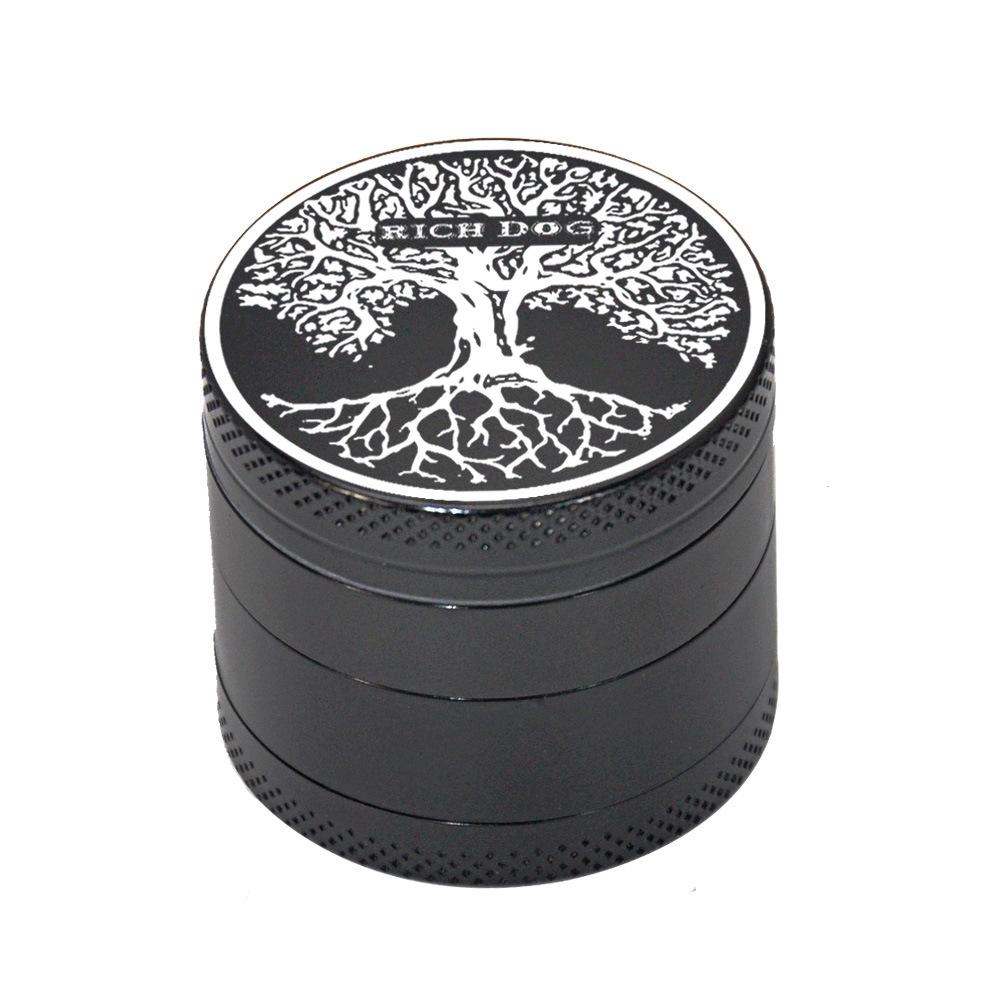 Zinc Alloy Black 4 Layer Weed Grinder