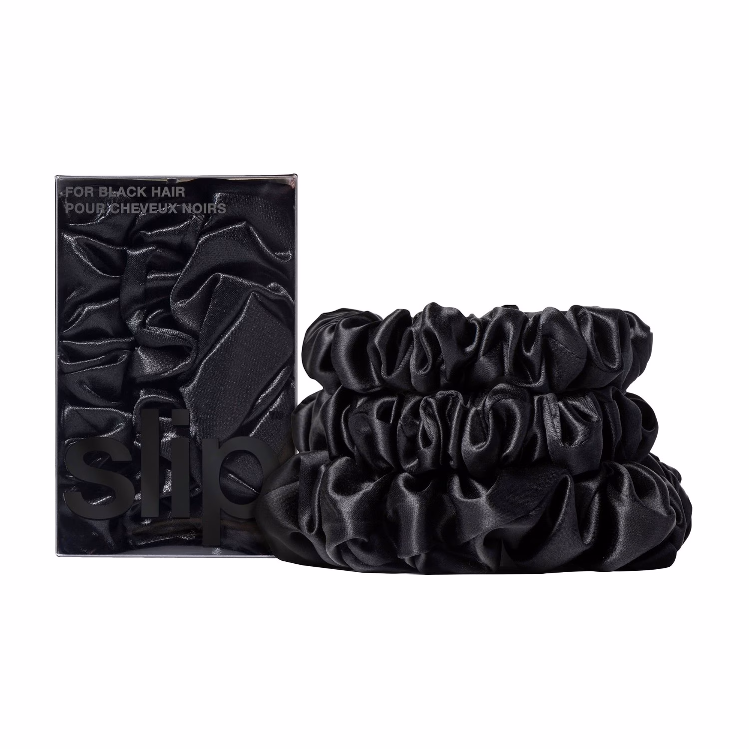 pure silk back to basics assorted scrunchies - blonde