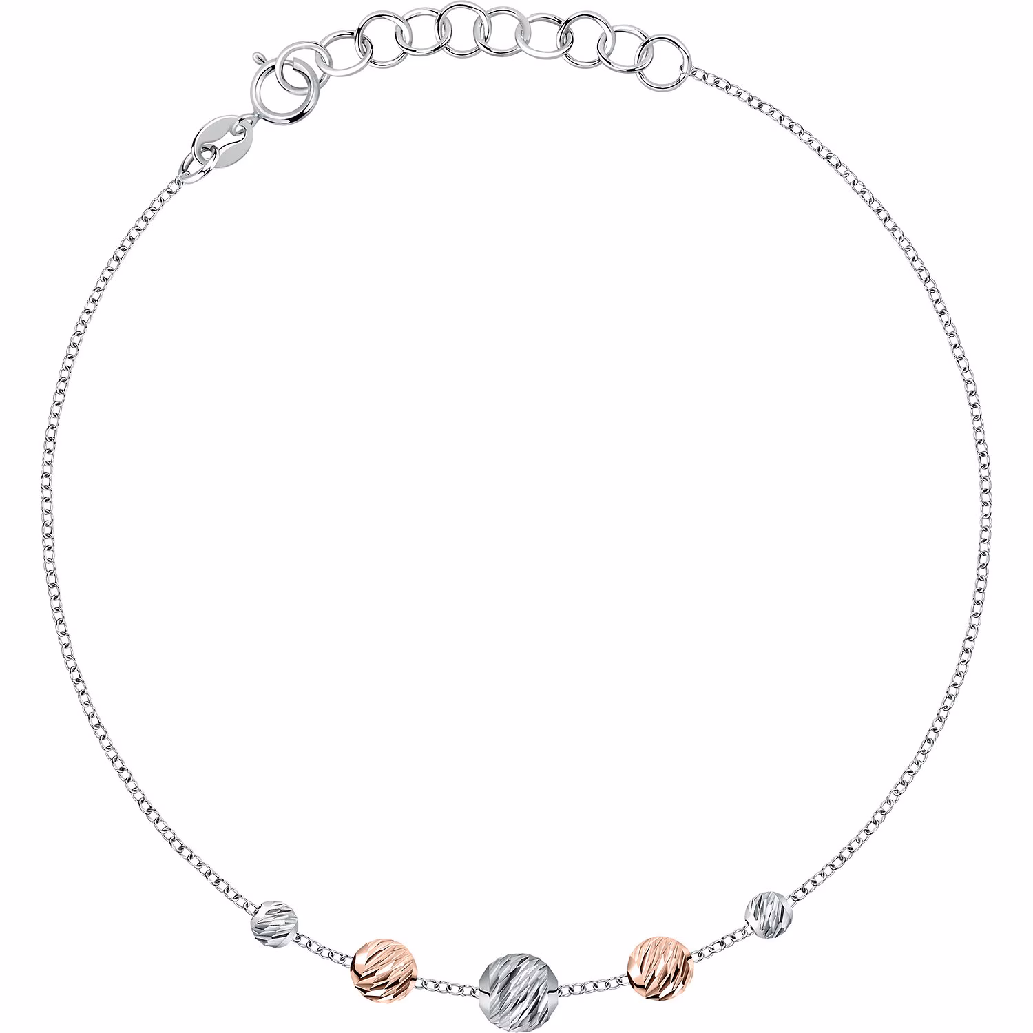 Armband 585er Weißgold, 585er Roségold