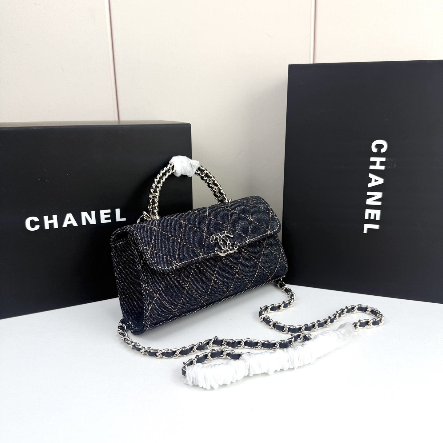 Chanel Denim Square Tote