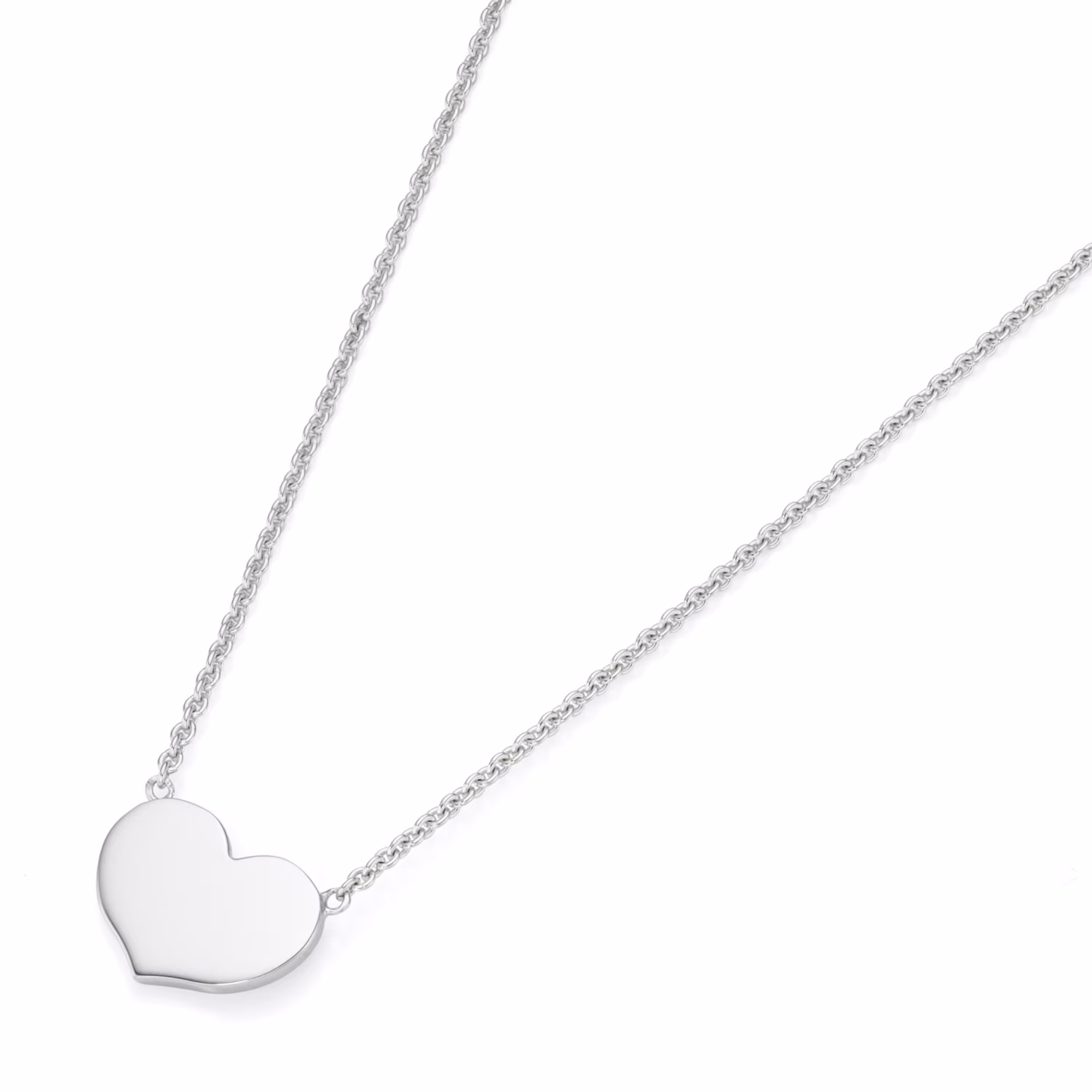 Collier Romantisch, Herz als Mittelteil, Silber 925