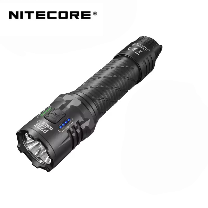 NITECORE P27iX 5000 Lumens Tactical Flashlight Customizable Variable Beam Pattern Military USB-C Troch Light with Li-ion Battery