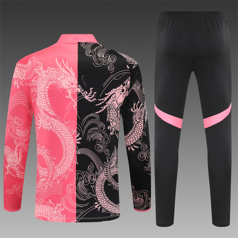 2024/2025 Real Madrid Black Pink Adult Half Zip Training Kit (Adult Kit)