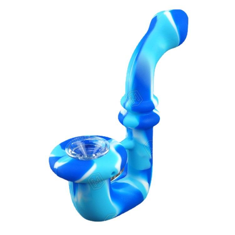 Camouflage Silicone Hand Sherlock Pipe