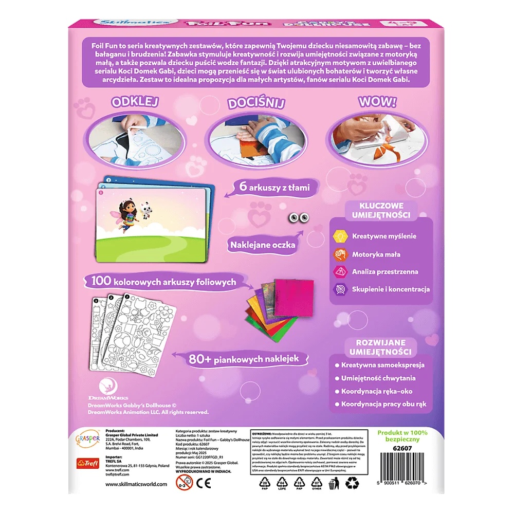 Zestaw Kreatywny Skillmatics, Foil Fun, Gabby'S Dollhouse