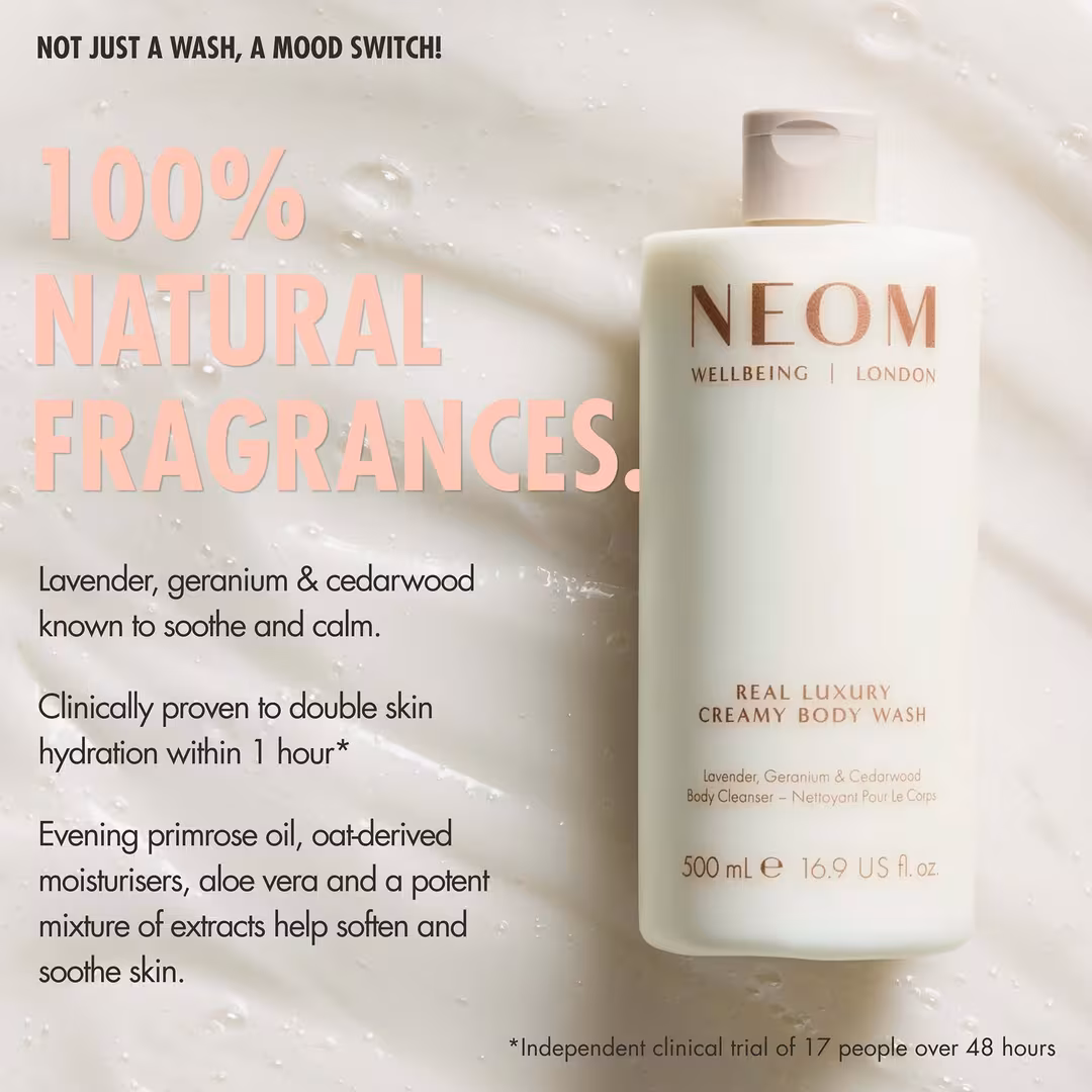 NEOM Wellbeing  Real Luxury Calming Creamy Body Wash