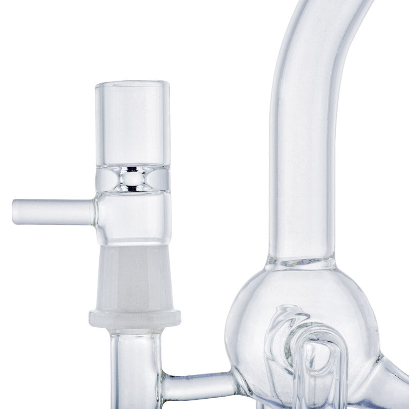9 Dual Chamber Recycler Glass Dab Rig