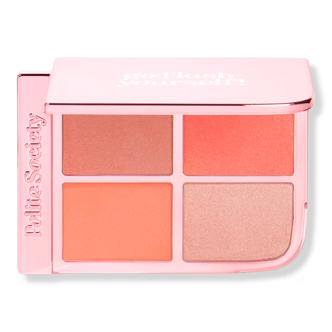 Polite Society  Go Flush Yourself Blush & Highlight Face Palette