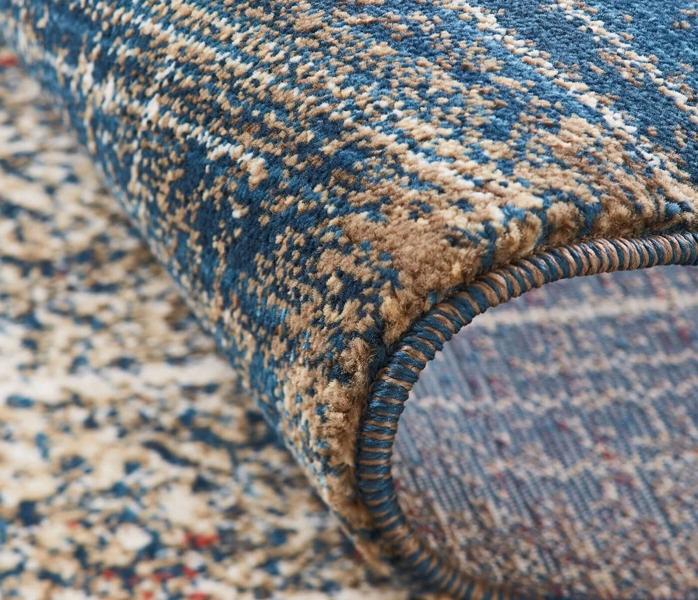 Kalaty Theory Area Rug TY-674 Blues/Multi Vintage Stained 5' 5