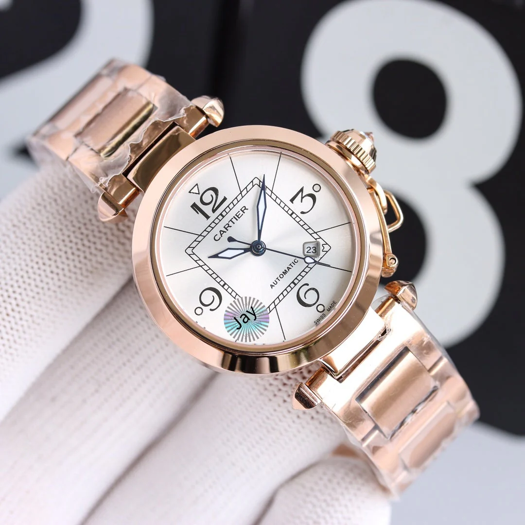 Cartier Watch PASHA DE CARTIER 32MM AUTOMATIC ROSE GOLD CASE