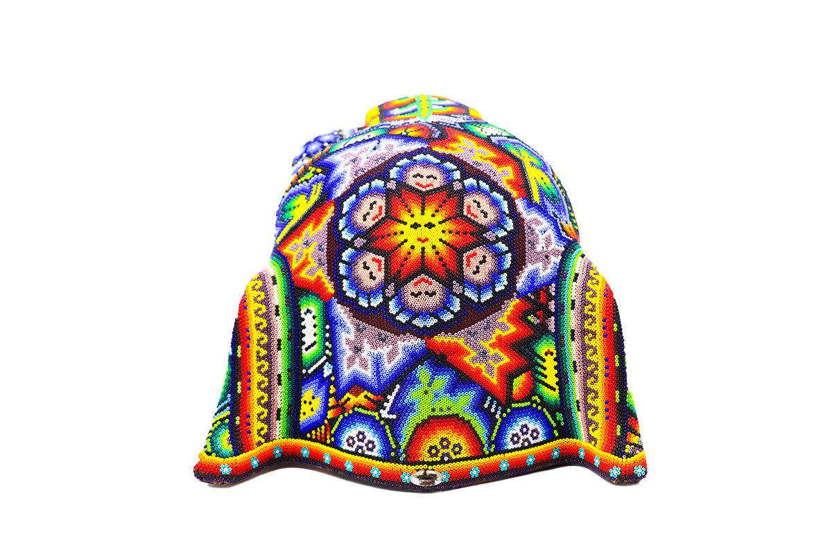 Cabeza Jaguar - Obra de Arte Huichol