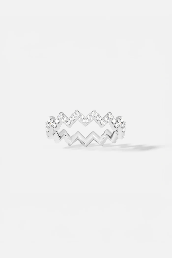 Anello Up And Down - Argento