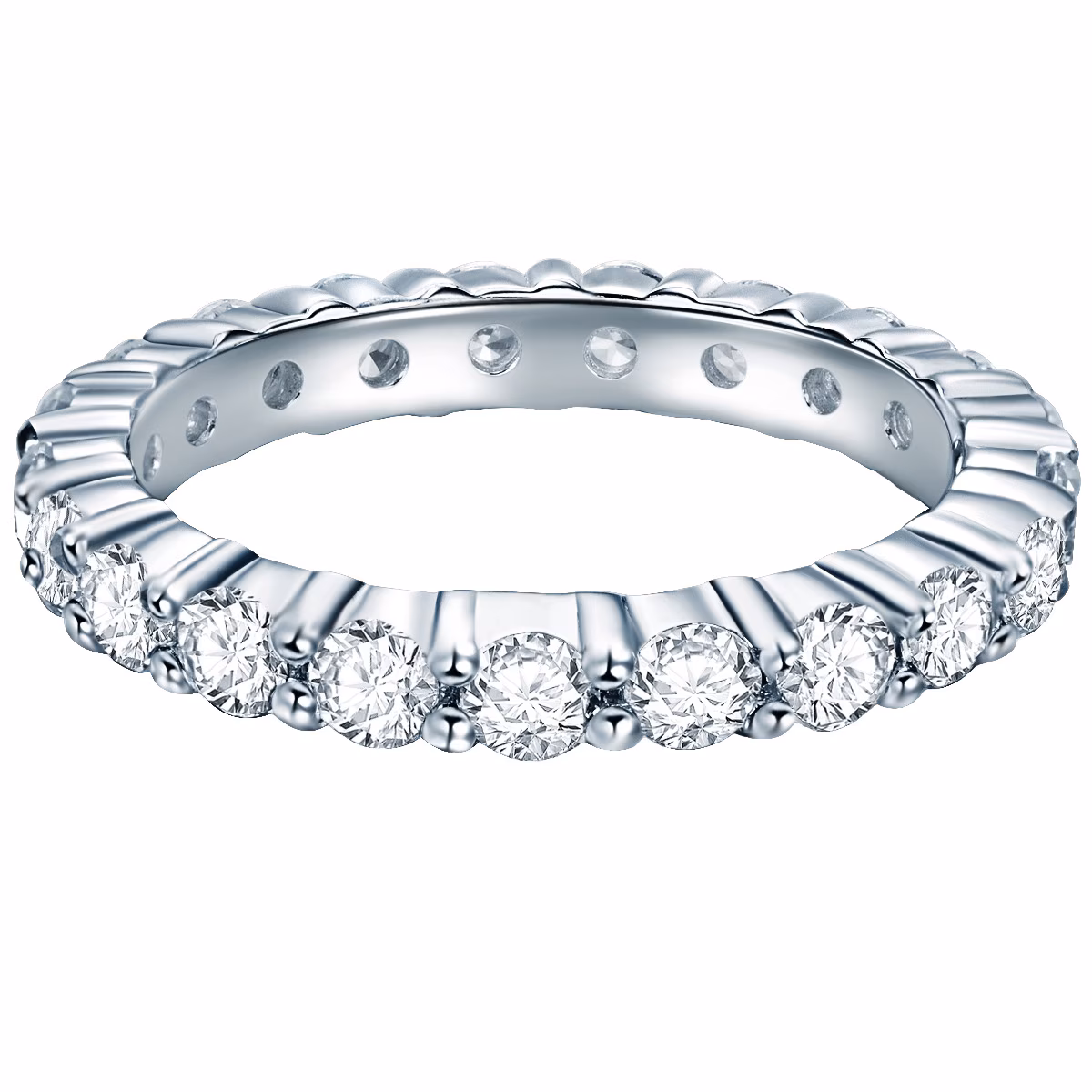 Ring aus Sterling Silber in silber mit Zirkonia