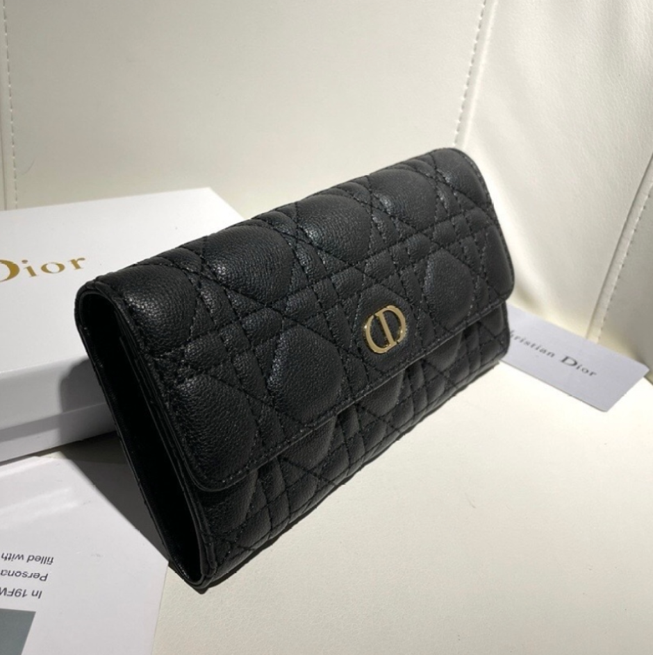 Dior Caro Long Wallet card holder