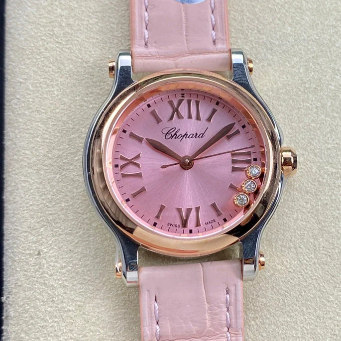 Chopard Watch Happy Diamonds 30mm Pink Dial