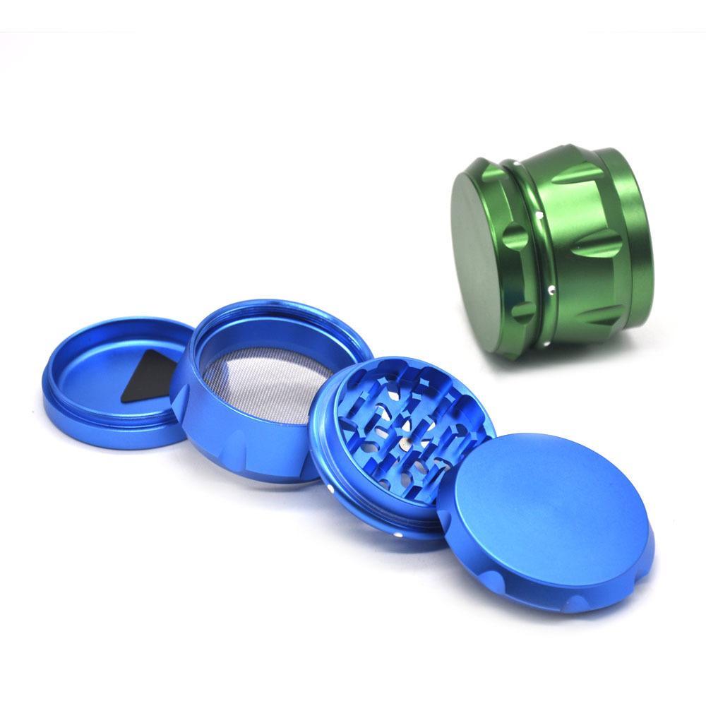 Unique Design Novelty Aluminium 4 Layer Herb Grinder (6 Color)